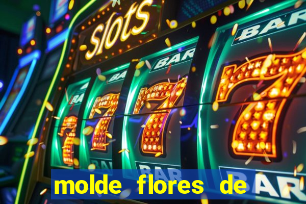 molde flores de papel para imprimir